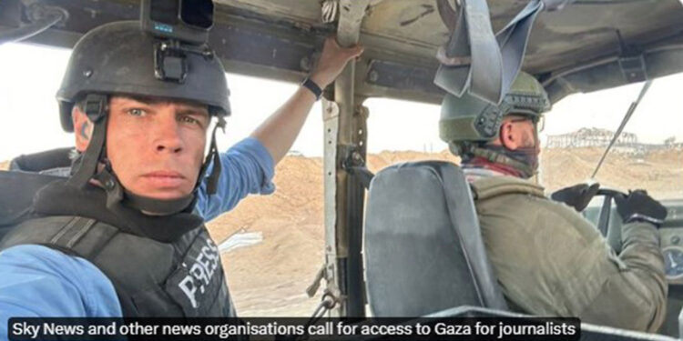 Gazeteciler Gazze'deki savaşı takip etmek istiyor