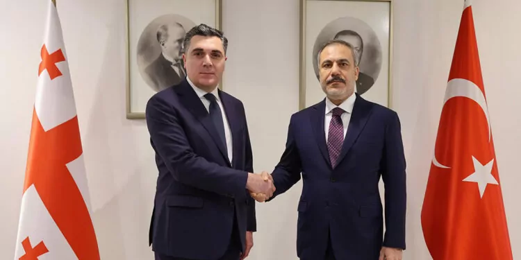 Bakan fidan, gürcistan dışişleri bakanı ile görüştü