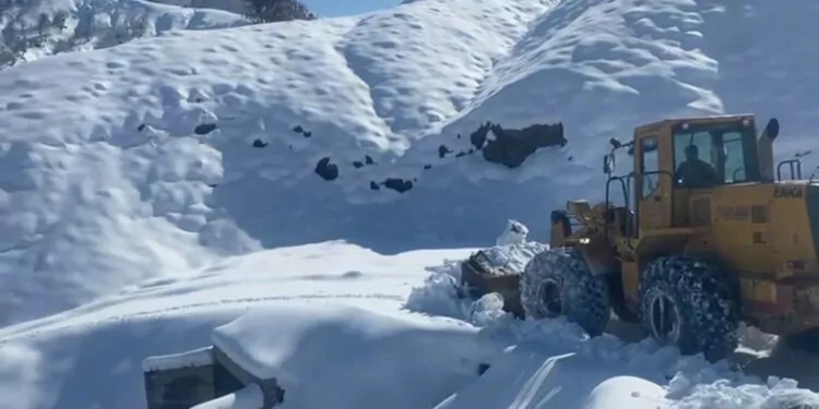 Batman sason'da 19 yerleşim yerinin yolu kardan kapandı
