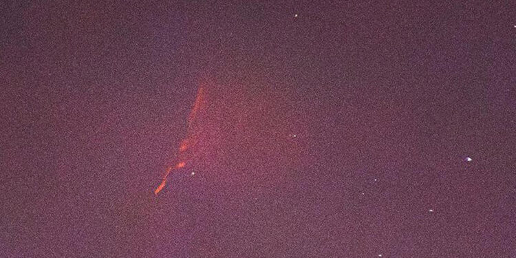 Bodrum'da 'Kızıl Cin' fotoğraflandı