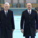 Cumhurbaşkanı Erdoğan, Aliyev'i resmi törenle karşıladı
