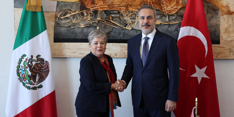 Hakan Fidan Meksika'da mevkidaşı ile görüştü