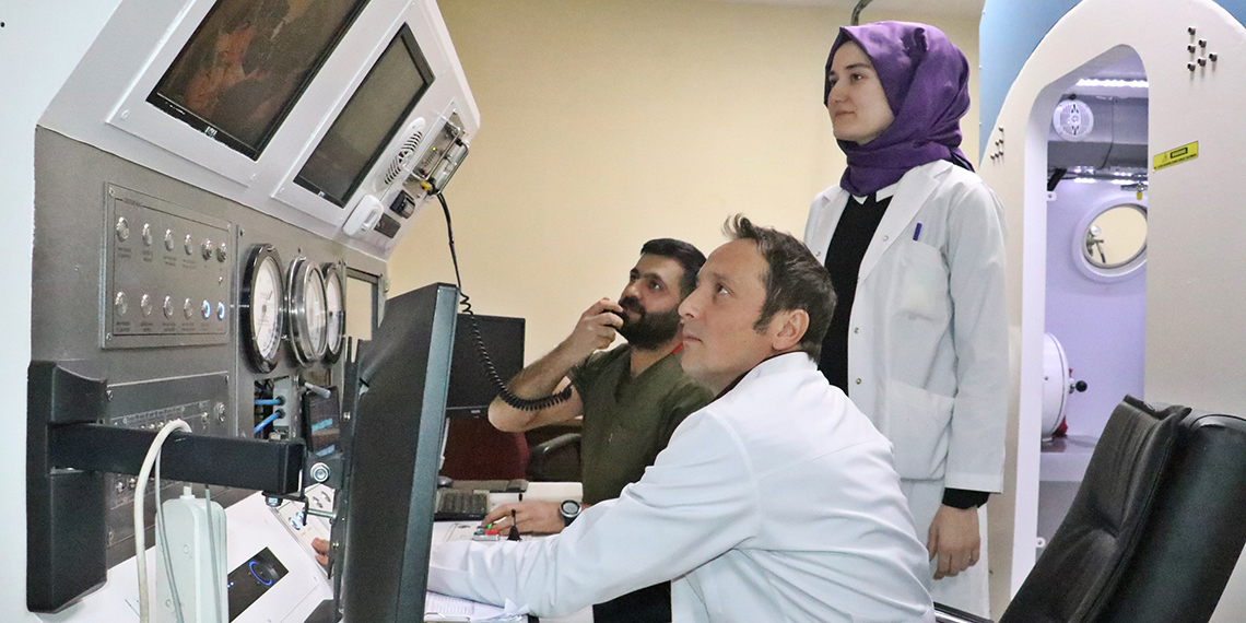 Depremzedenin uzvları 'Hiberbarik oksijen tedavisi' ile kurtuldu