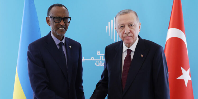 Erdoğan, Ruanda Cumhurbaşkanı Kagame ile görüştü