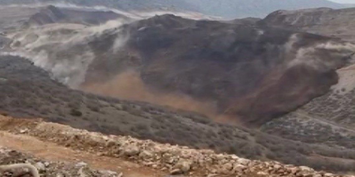 Erzincan'da altın madeninde toprak kayması