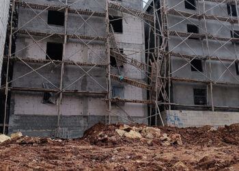 Gaziantep'te inşaat iskelesi çöktü; 1 ölü, 2 yaralı