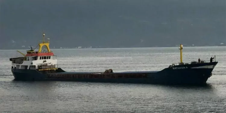 Marmara denizi'nde gemi battı