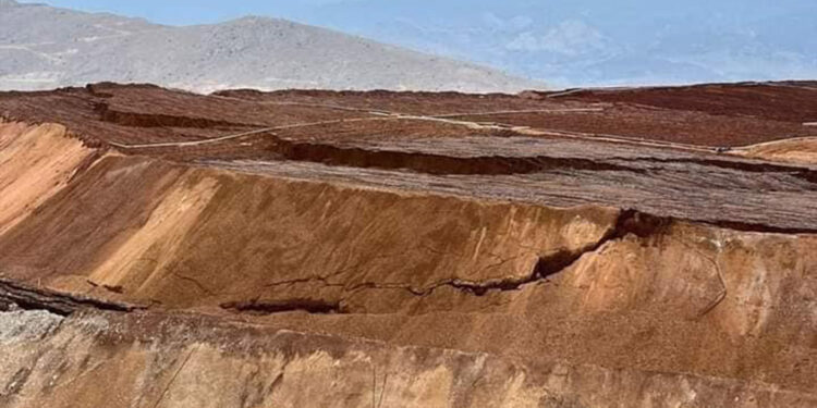 İliç'teki madende çekilen çatlak fotoğrafları bilirkişi raporunda