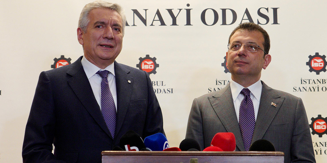 İmamoğlu, İstanbul Sanayi Odası'nı ziyaret etti