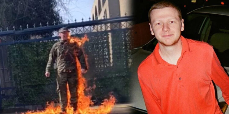 İsrail'in ABD Büyükelçiliği önünde kendini yakan kişinin durumu kritik