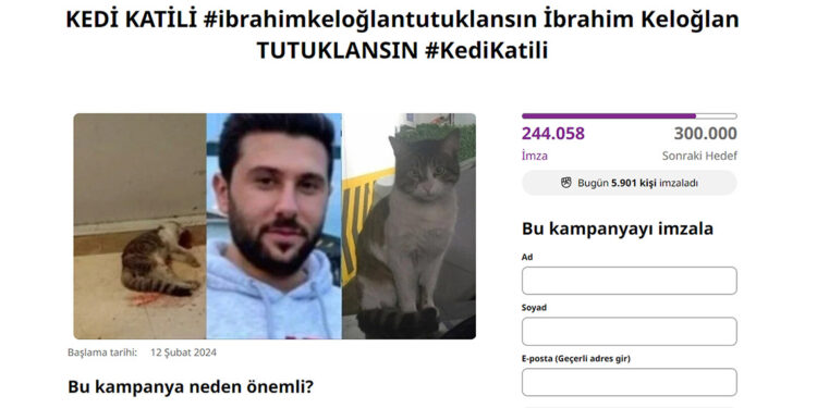 İbrahim Keloğlan'ın tutuklanması için 250 bine yakın imza toplandı