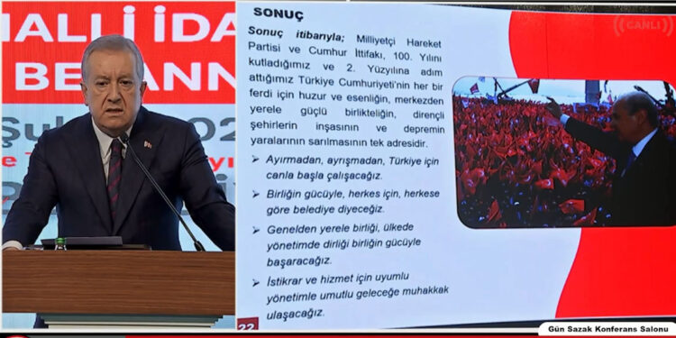 MHP'den 3 ana tema ve 9 ilkeli yerel seçim beyannamesi