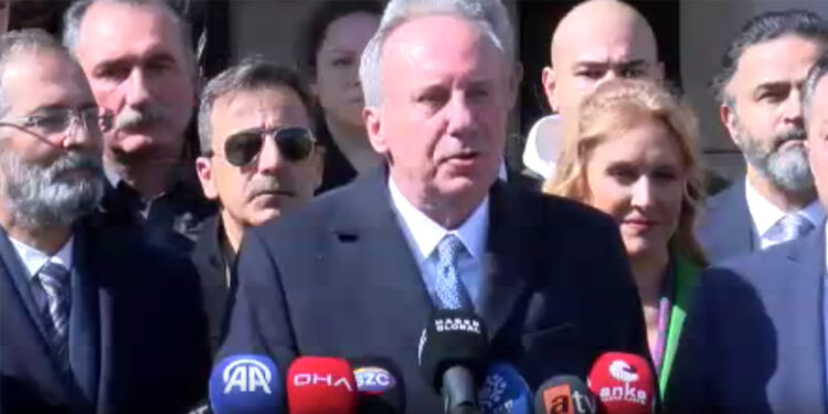 Muharrem İnce YSK önünde basın açıklaması yaptı