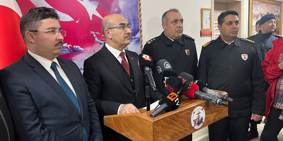 Marmara Denizi'nde gemi battı