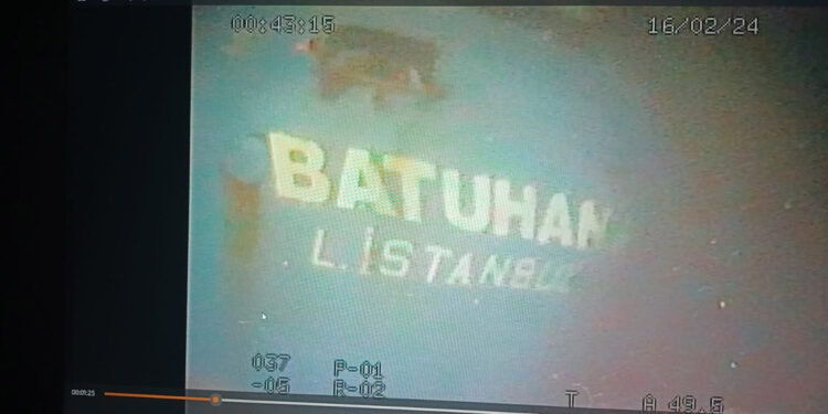 Marmara'da batan geminin enkazından ilk görüntüler geldi