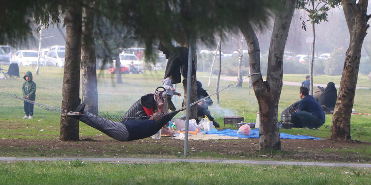 Samsun'da güneşli havayı fırsat bilenler pikniğe koştu