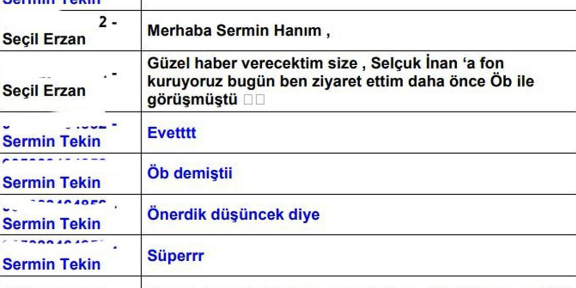Aralarında spor dünyasının ünlü isimlerini dolandırmakla suçlanan Seçil Erzan'ın telefonuna ait bilirkişi raporundan yeni detaylar ortaya çıktı.