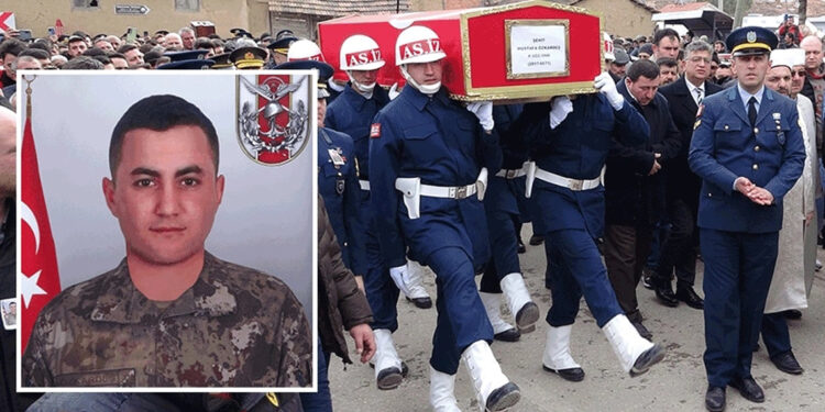 Şehit Mustafa Özkardeş, son yolculuğuna uğurlandı