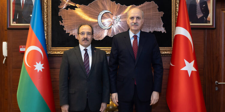 Numan Kurtulmuş, Büyükelçi Cahit Bağcı ile görüştü