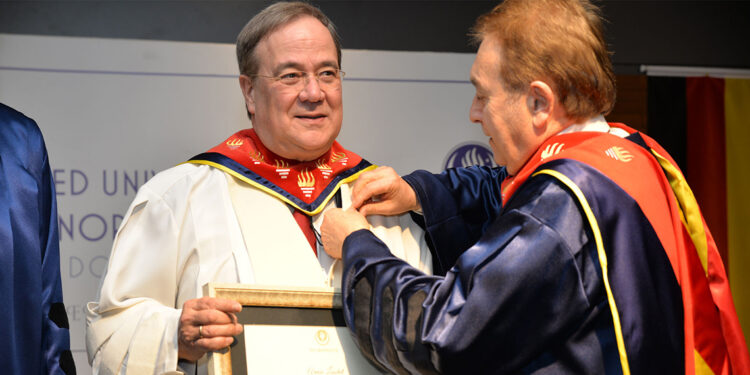 TEDÜ'den Dr. Armin Laschet’e ‘fahri doktora’ ünvanı