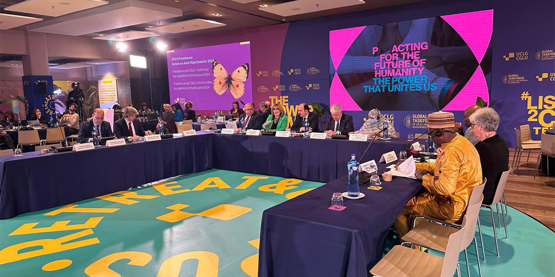 Birleşmiş Kentler ve Yerel Yönetimler Dünya Teşkilatı (UCLG) Başkanı ve Konya Büyükşehir Belediye Başkanı Uğur İbrahim Altay, "''Bizler insanlık adına söz almalı ve dünyanın her yerinde acı çeken insanların sesi olmalıyız" dedi.