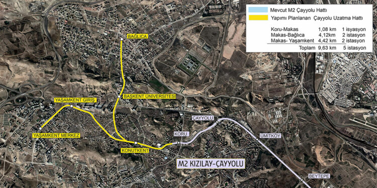 Başkentte 5 yeni metro hattının projeleri sürdürülüyor