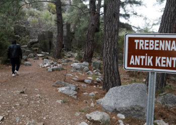 Trebenna Antik Kenti talan edildi