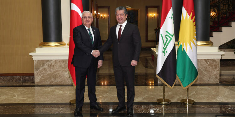 Yaşar Güler IKBY Başbakanı Mesrur Barzani ile görüştü