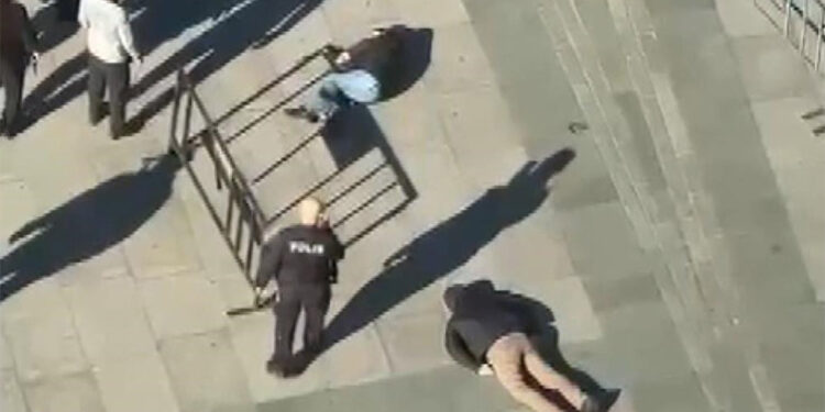 Çağlayan Adliyesi'ndeki saldırı anı kamerada