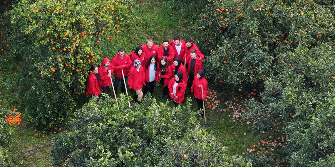 Kahramanmaraş merkezli 6 Şubat'taki depremlerden en çok etkilenen Hatay'da genç gönüllüler narenciye hasadına destek oluyor.