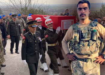 Şehit olan Piyade Uzman Çavuş Kadir Dingil toprağa verildi