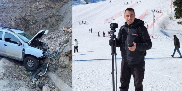 Artvin'de yamaca çarpan otomobildeki gazeteci öldü