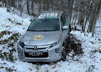 Bursa Orman İşletme Müdür Yardımcısı ve 4 personel kaza yaptı