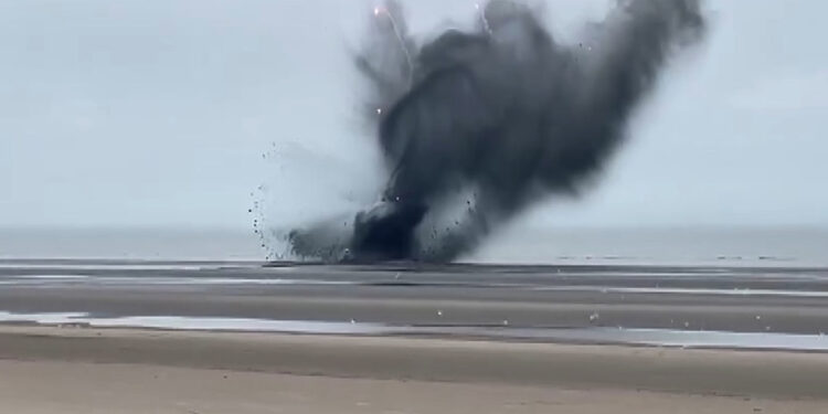 Belçika'da 2. Dünya Savaşı'ndan kalma bomba imha edildi