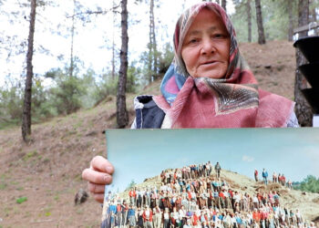 Çorak araziden ormana 45 yıllık fotoğraf karesinde