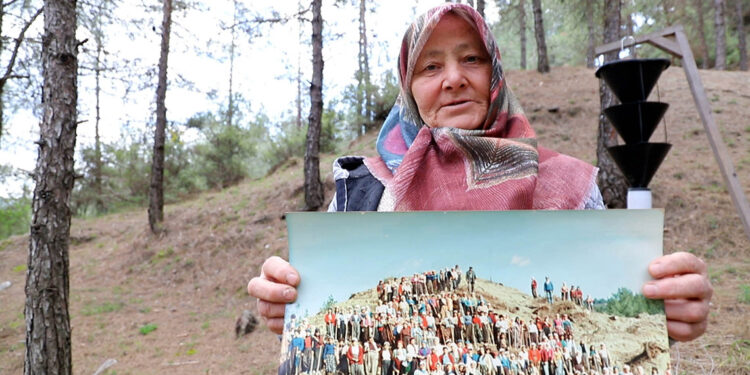 Çorak araziden ormana 45 yıllık fotoğraf karesinde
