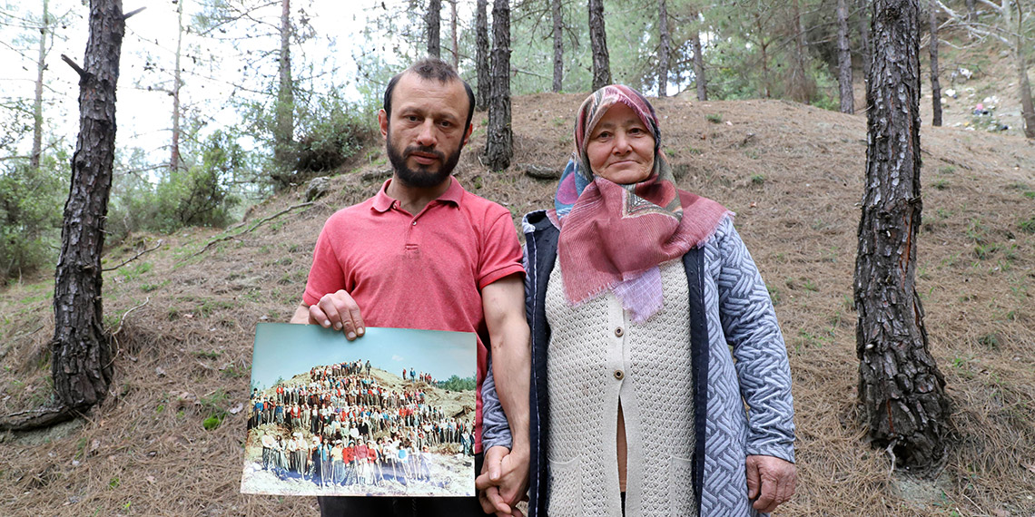 Çorak araziden ormana 45 yıllık fotoğraf karesinde