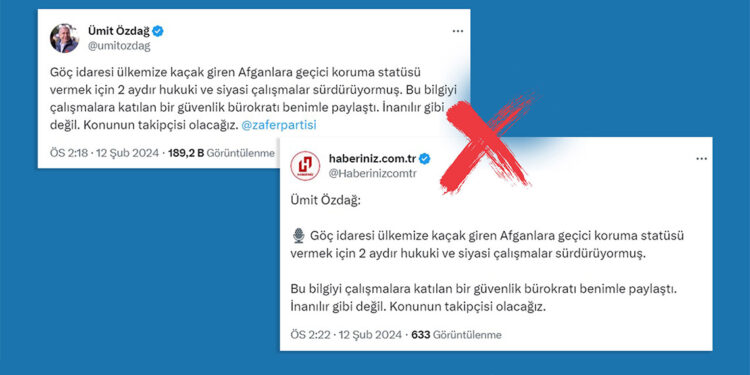 Afganlara geçici koruma statüsü verildiği iddialarına açıklama