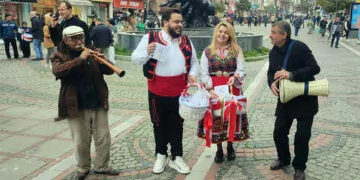Edirne'de 'baba marta' etkinliği yapıldı