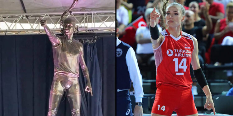 Eda Erdem'in heykeli açıldı