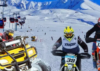 Erciyes'te dünya kar motosikleti şampiyonası heyecanı