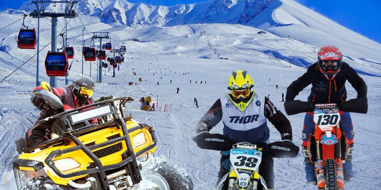 Erciyes'te Dünya Kar Motosikleti Şampiyonası heyecanı