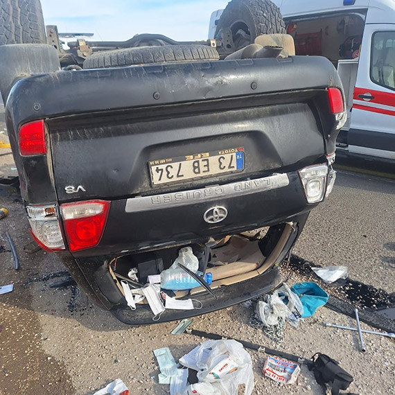 Erdoğan'ın koruma ekibi kaza yaptı: 1 şehit var