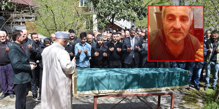 Heyelanda ölen işçi, son yolculuğuna uğurlandı