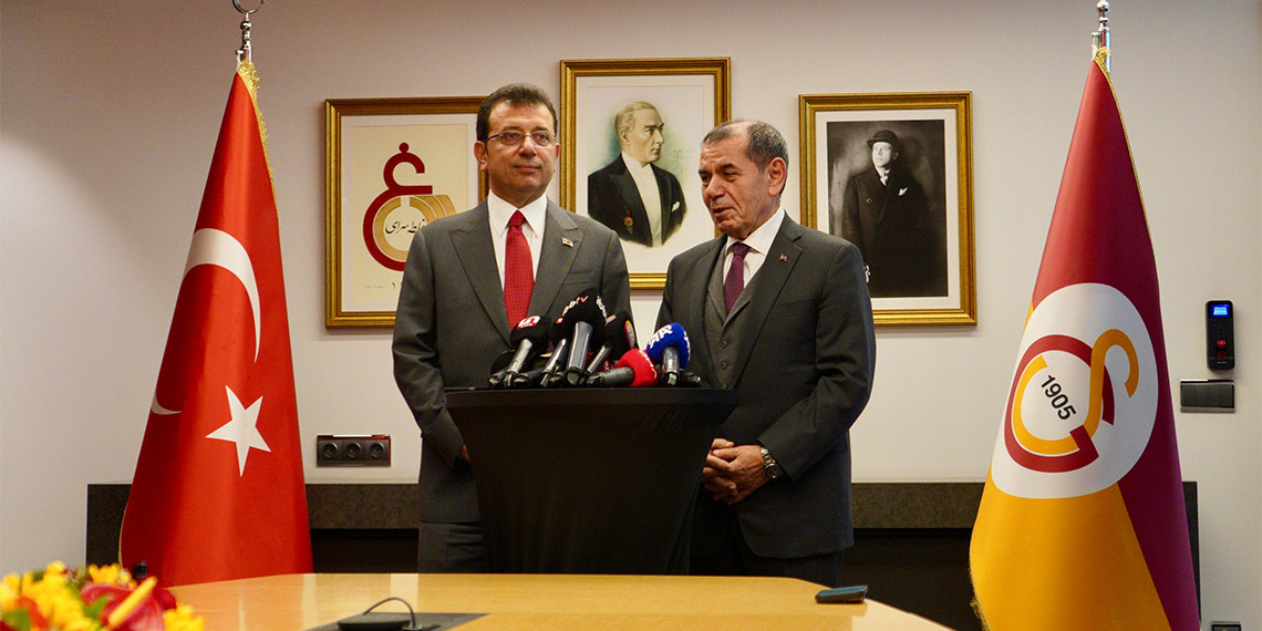 Ekrem İmamoğlu Galatasaray Başkanı Dursun Özbek'i ziyaret etti