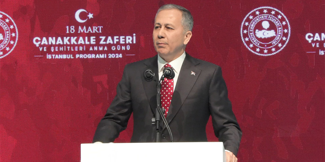 İçişleri Bakanı Ali Yerlikaya, "Çanakkale tarihin akışını değiştiren bir savaştır. Çanakkale bir millete vurulmak istenen esaret prangalarının kırıldığı yerdir" dedi.