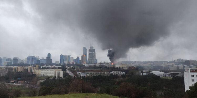 İstanbul Teknik Üniversitesi Ayazağa kampüsünde yangın