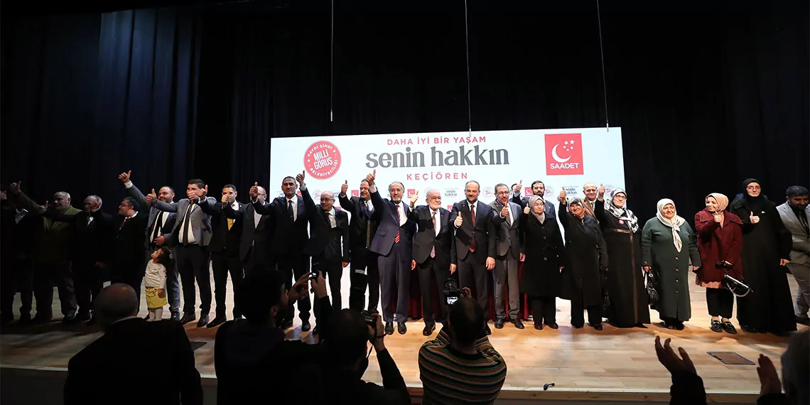 Saadet partisi genel başkanı temel karamollaoğlu, "bu iktidar belediye seçimlerinde bugün iddia edilen aksaklıkları dikkate almadan yeniden vatandaştan destek alırsa, emin olun önümüzdeki 5 sene nefes alamazsınız. Bu sıkıntıdan kurtulmanın yolu iktidara bir ders vermek, iktidarı ikaz etmek" dedi.