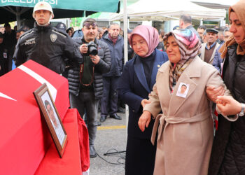Kaza şehidi polis memuru İlker Duran, toprağa verildi