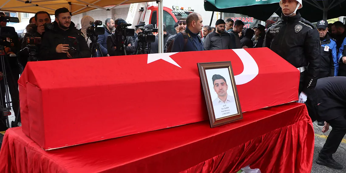 Kaza şehidi polis memuru i̇lker duran, toprağa verildi